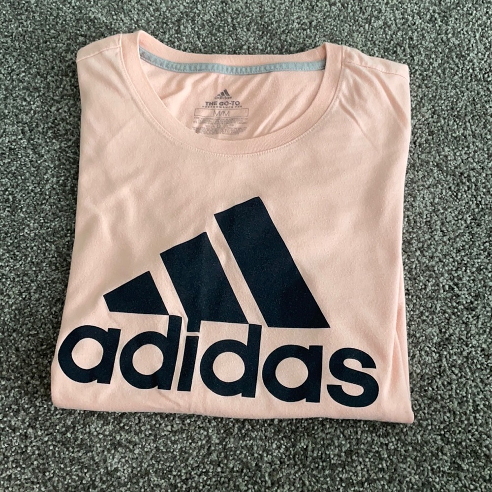 pink adidas cotton tee shirt!